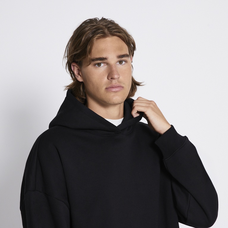 Heavy hoodie "Under" Black